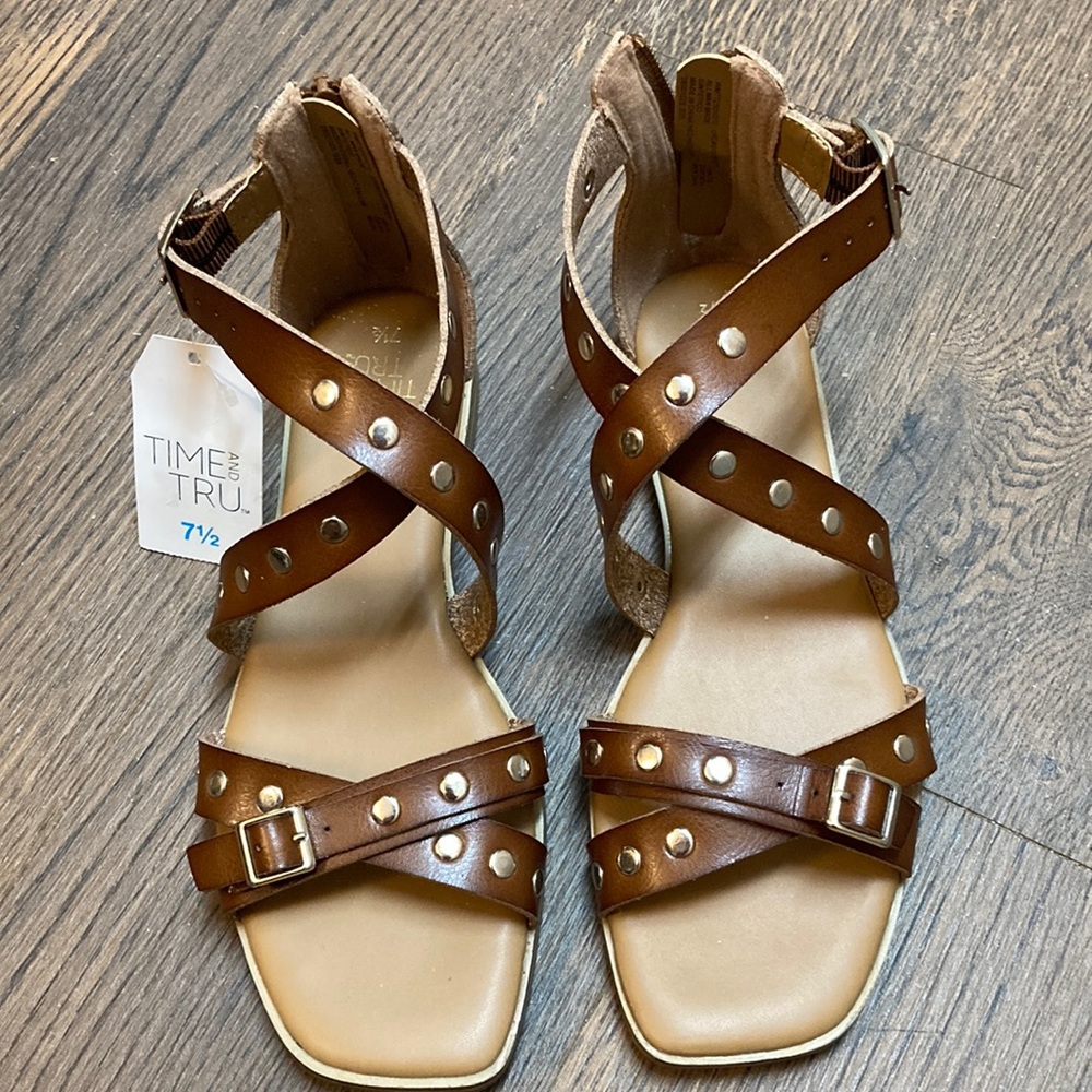 Time and True Gladiator Style Sandals